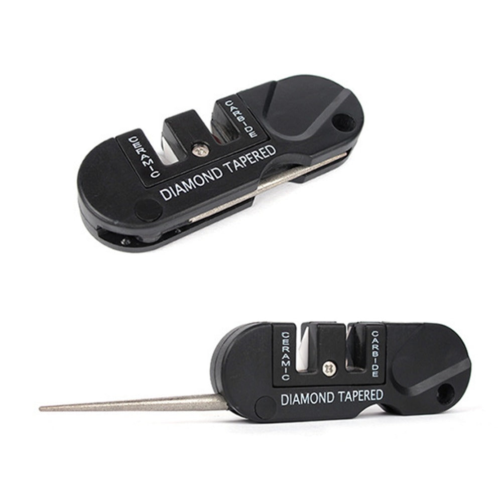 SA Multi-functional Portable Size EDC Tungsten Steel Knife Folding Sharpener