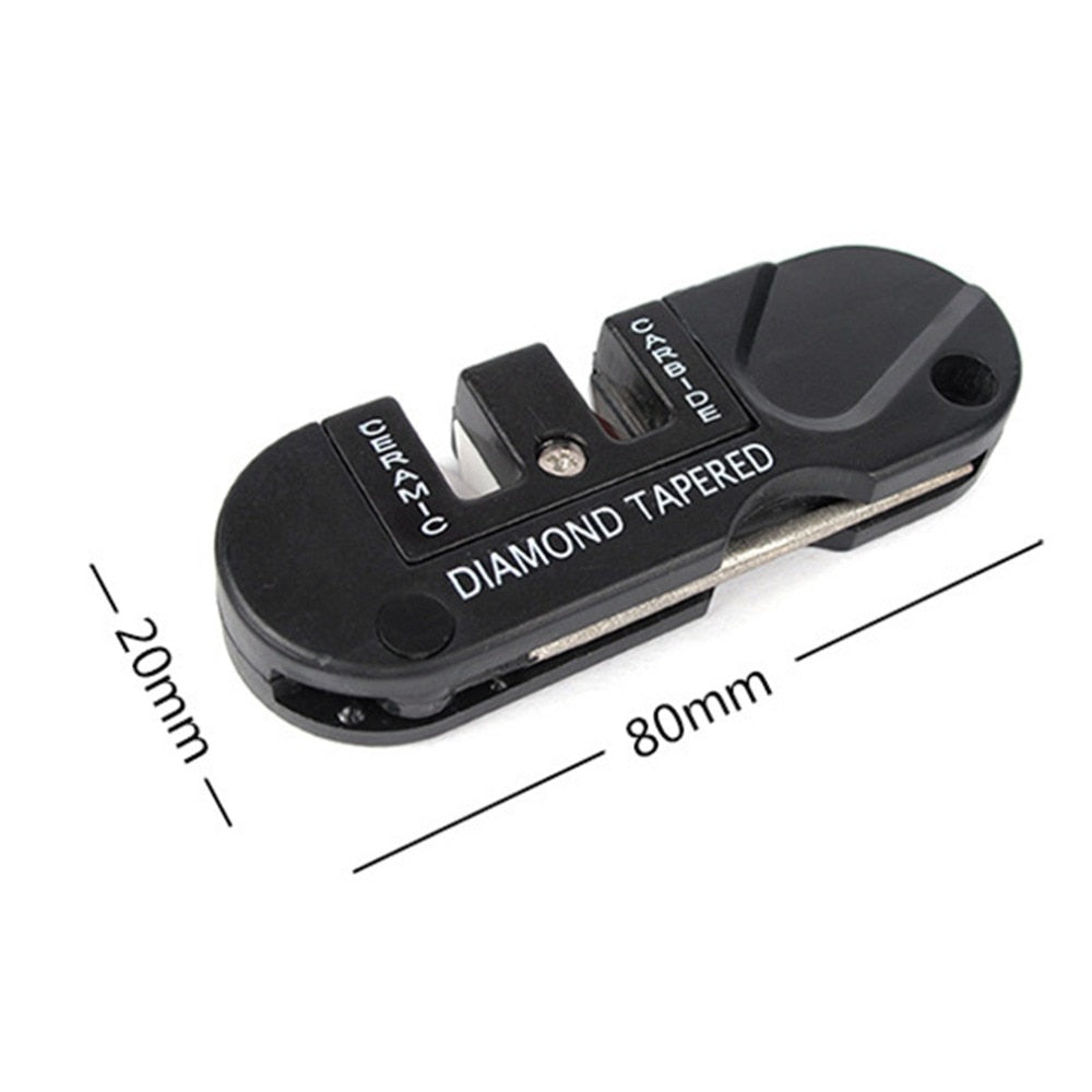 SA Multi-functional Portable Size EDC Tungsten Steel Knife Folding Sharpener