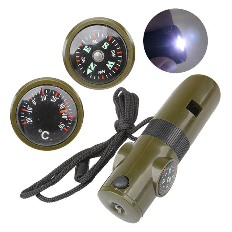7 in 1 Multifunctional Military Survival Whistle