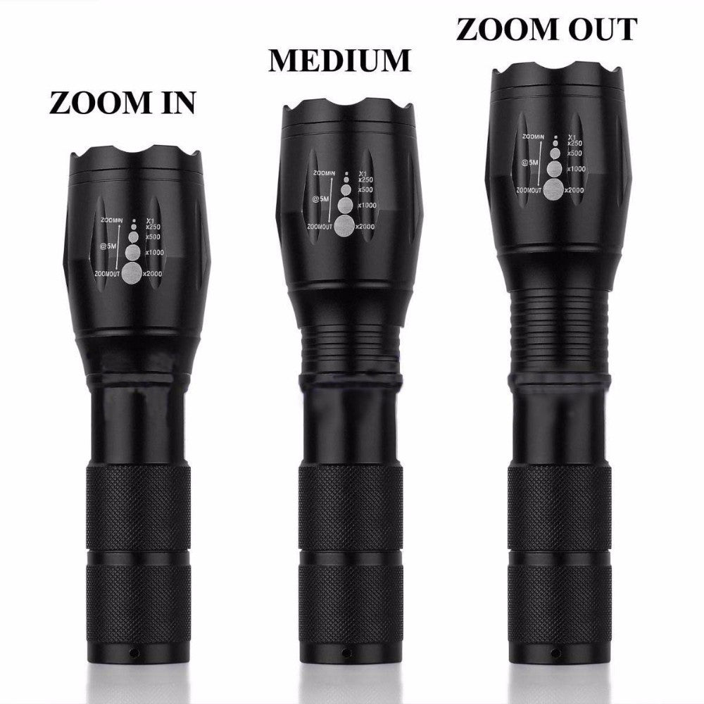 SA LED Telescopic Zoom Military Tactical Led Flashlight