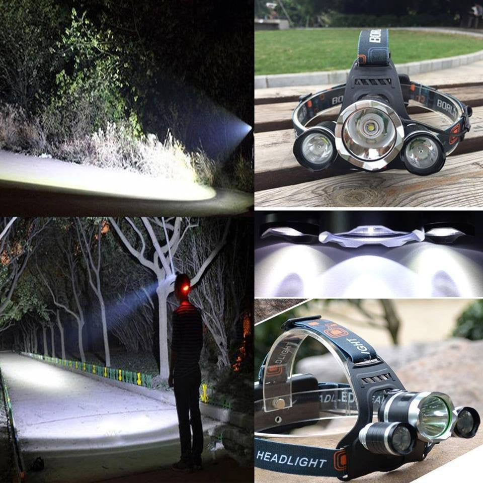 SA 3 LED Tactical 5000 Lumens 4 Mode Head Lamp
