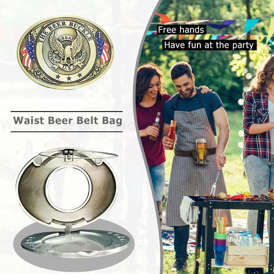 SA Belt Buckle Beer Holder