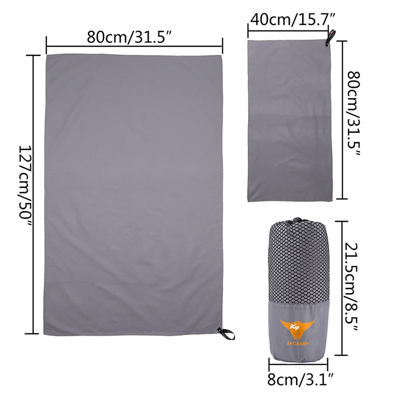 SA 2pcs/Set Microfiber Towel Set