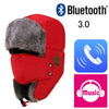SA Unisex Soft Winter Warm Wireless Bluetooth Bomber Smart Hat