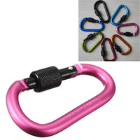 SA 6 Piece Outdoor Multi Color Carabiner With Lock