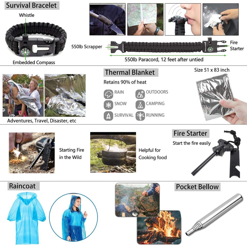 SA 47 in 1 Emergency Survival Kit