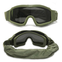 SA Tactical Military Shooting Goggles w/ 3 Lens