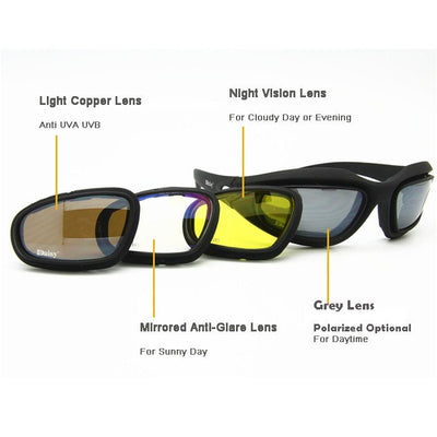 SA Mens C5 Polarized Military Sunglasses
