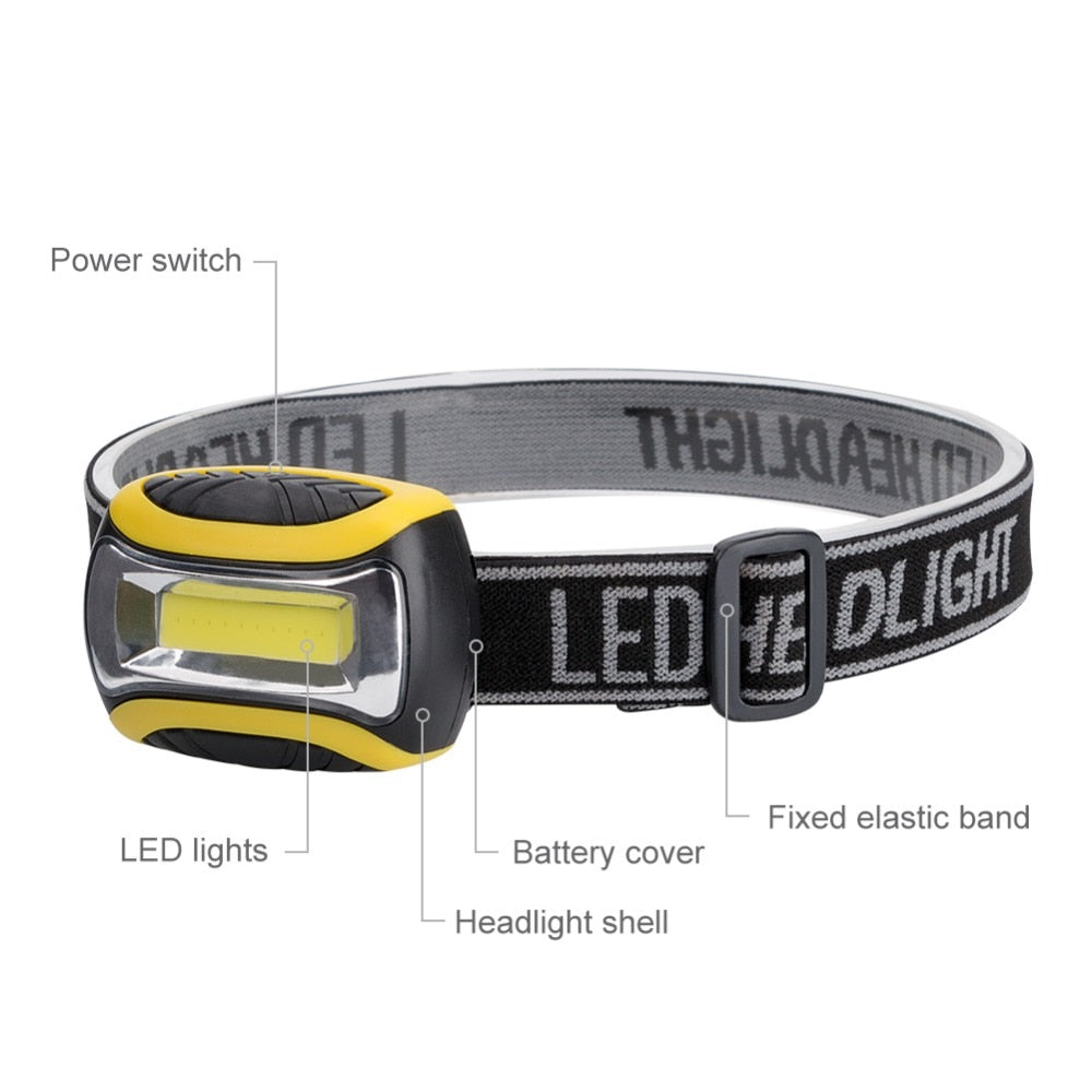 SA Mini Waterproof LED 4 Mode Headlight