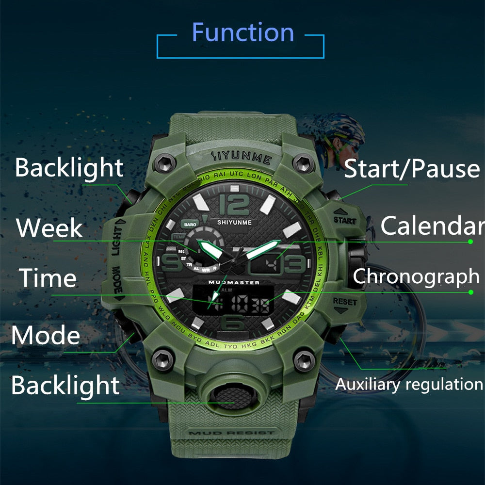 SA Outdoor Sports Multi-function Paracord Waterproof Survival Watch