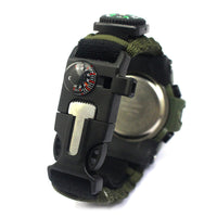 SA Outdoor Sports Multi-function Paracord Waterproof Survival Watch