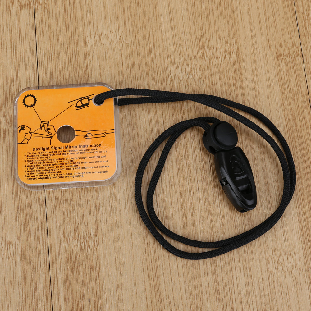 SA Lightweight Acrylic Survival Signaling Mirror with Whistle