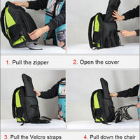 2 in 1 Waterproof Folding Chair/Bag Travel Backpack