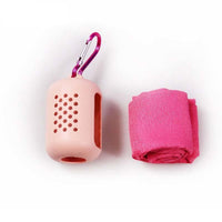 SA Quick-Drying Sports Towel With Silicone Case