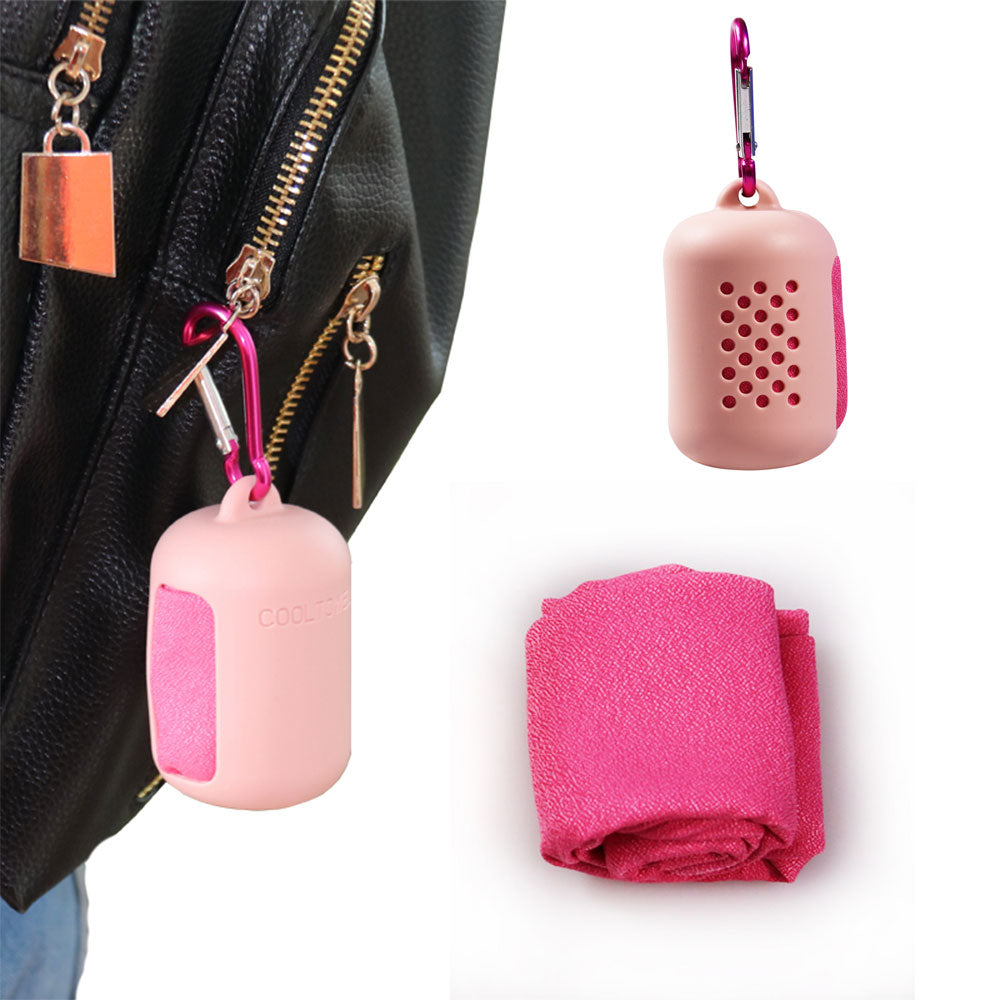 SA Quick-Drying Sports Towel With Silicone Case