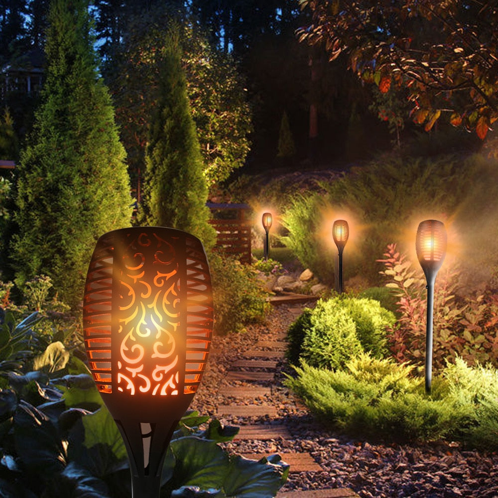 SA Waterproof Solar Flame Light