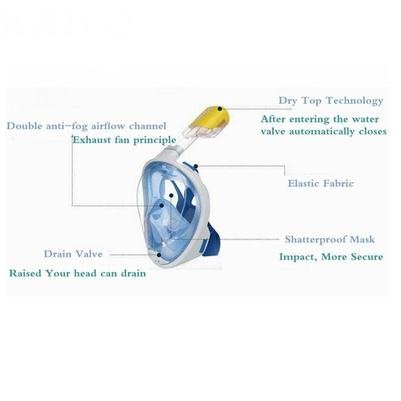 SA Full Face Snorkel Mask