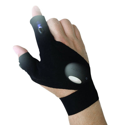SA Magic Strap Fingerless Glove LED Flashlight Torch