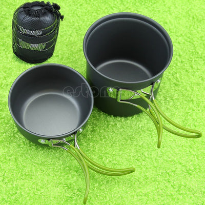SA Portable Outdoor Non-stick Pots Pans Bowls