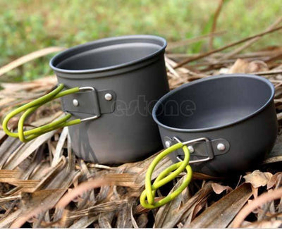SA Portable Outdoor Non-stick Pots Pans Bowls
