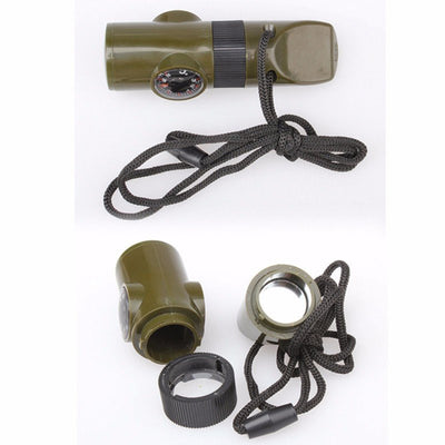 7 in 1 Multifunctional Military Survival Whistle