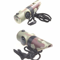 7 in 1 Multifunctional Military Survival Whistle