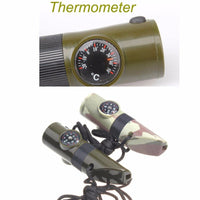 7 in 1 Multifunctional Military Survival Whistle