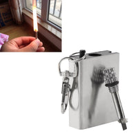 Emergency Fire Starter Flint Match Lighter Metal Outdoor