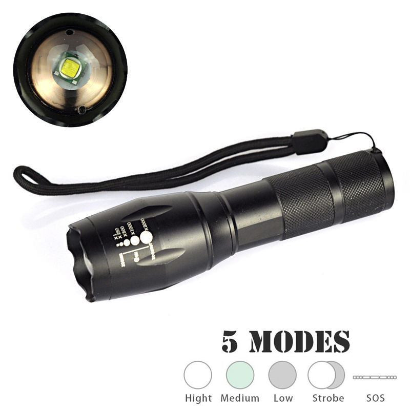 SA LED Telescopic Zoom Military Tactical Led Flashlight
