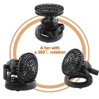 SA 2 In 1 Portable LED Camping Light with Cooling Fan