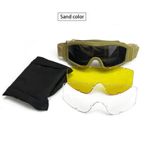 SA Tactical Military Shooting Goggles w/ 3 Lens